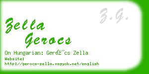zella gerocs business card